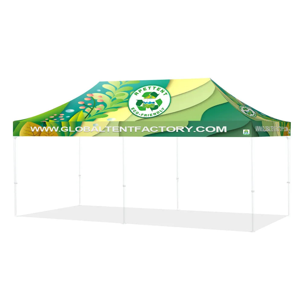 Printed Perfection: Custom RPET Advertising Canopy Tent with TOP & Walls