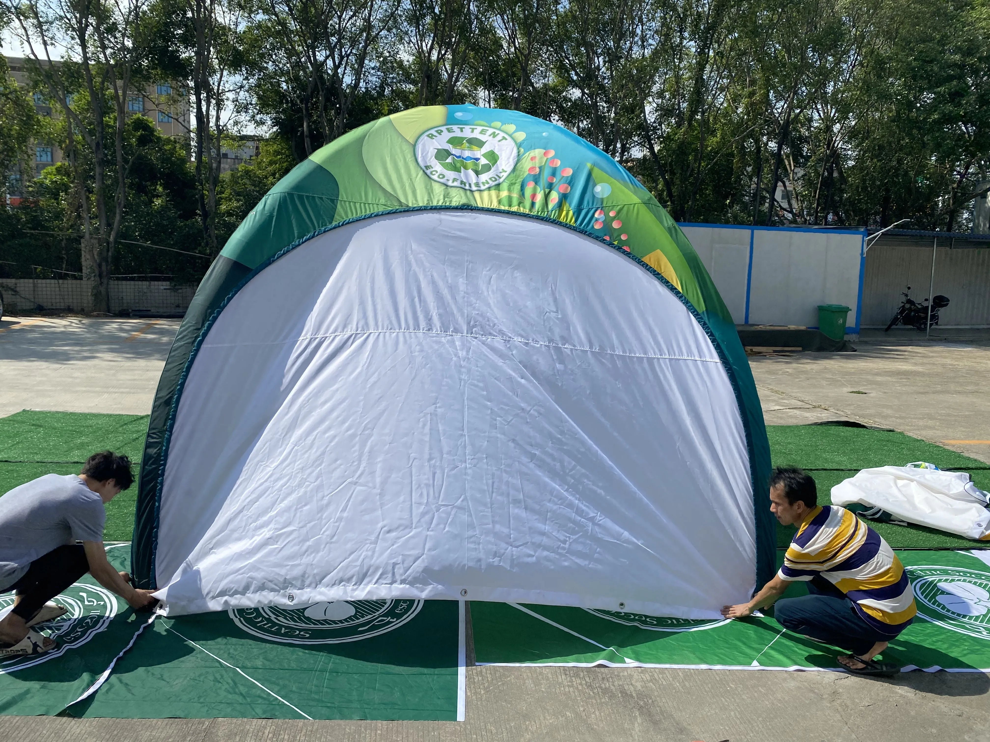 Inflatable Innovation: 10'x10' RPET Custom Inflatable Tent