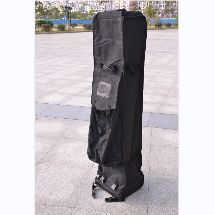 Experience portable convenience with our Trade Show Tent Frame Carry Bag featuring wheels – a durable and easy-to-maneuver solution for hassle-free transportation.