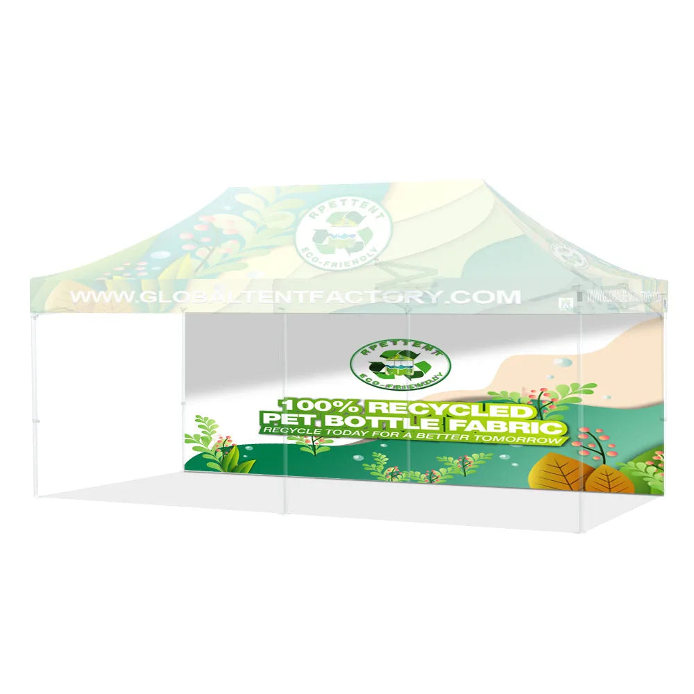 Printed Perfection: Custom RPET Advertising Canopy Tent with TOP & Walls