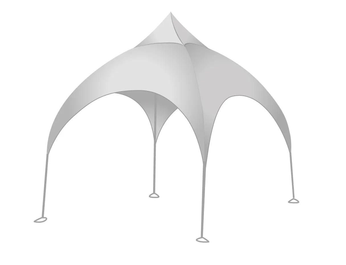 Eco-Friendly Elegance: 10'x10' RPET Custom Arch Dome Tent