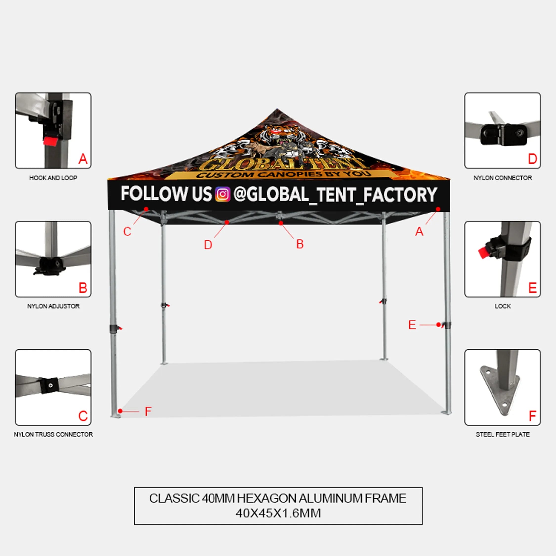 Promote with Impact: 10'x10' Custom Advertising Canopy Tent