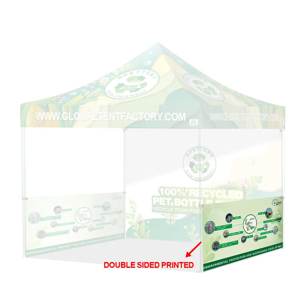 Printed Perfection: Custom RPET Advertising Canopy Tent with TOP & Walls