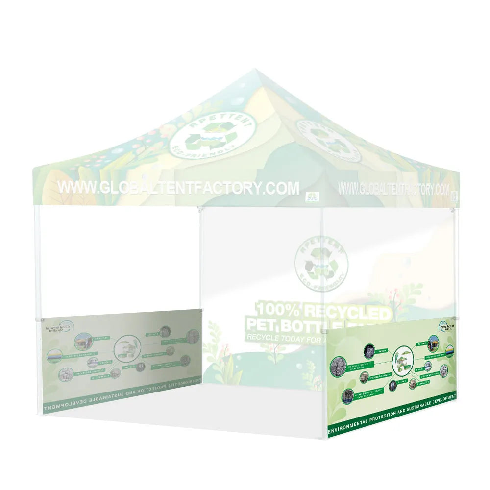 Printed Perfection: Custom RPET Advertising Canopy Tent with TOP & Walls