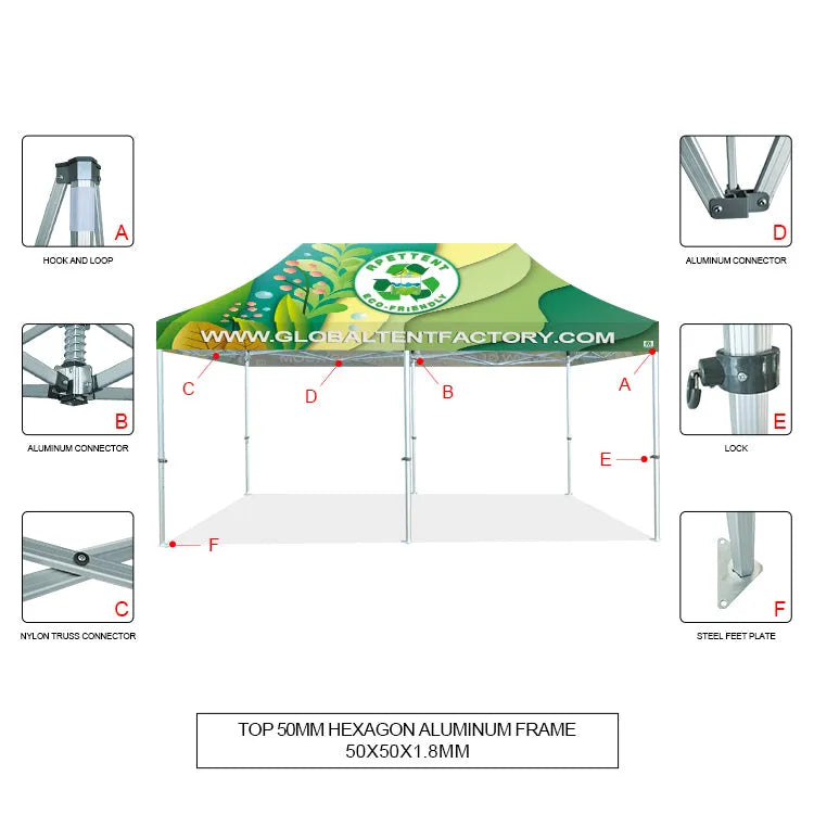 Maximize Impact: 10'x20' Custom Advertising Canopy Tent