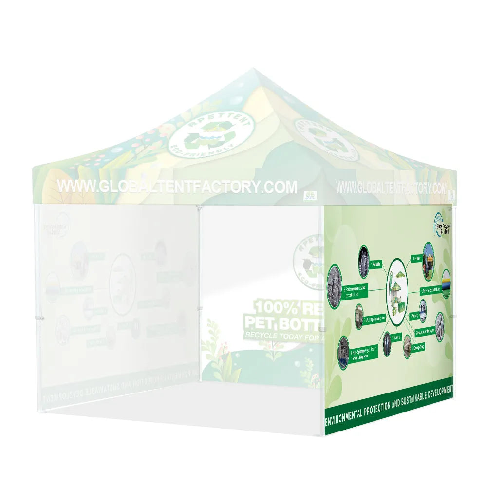 Printed Perfection: Custom RPET Advertising Canopy Tent with TOP & Walls