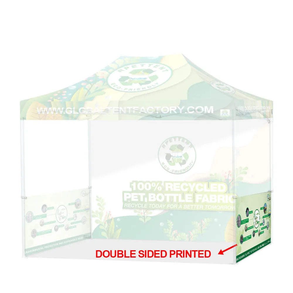 Printed Perfection: Custom RPET Advertising Canopy Tent with TOP & Walls