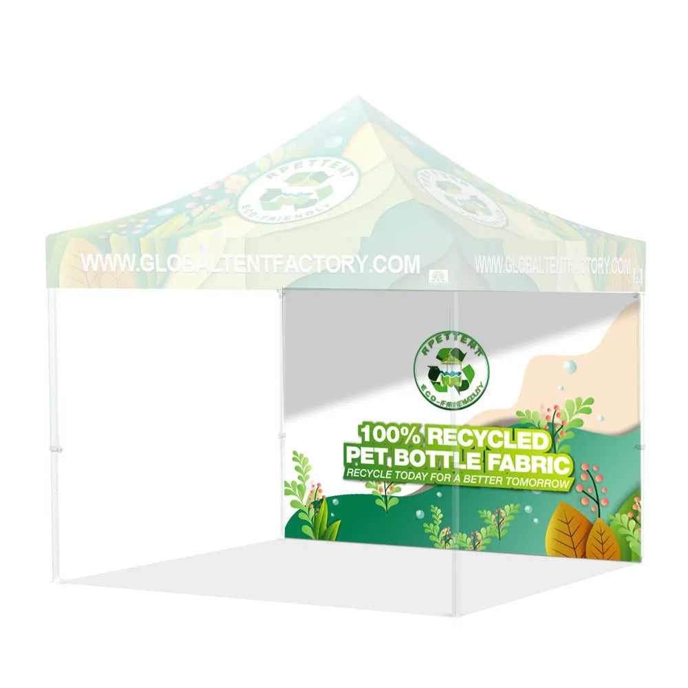 Printed Perfection: Custom RPET Advertising Canopy Tent with TOP & Walls