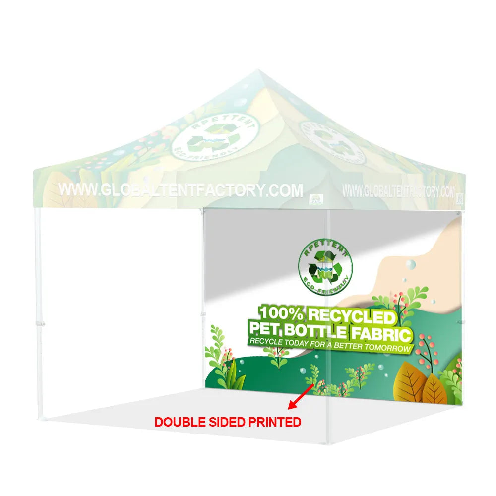 Printed Perfection: Custom RPET Advertising Canopy Tent with TOP & Walls