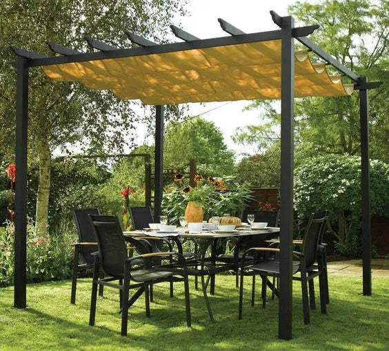 Versatile Elegance: Aluminum Pergola With Retractable Roof