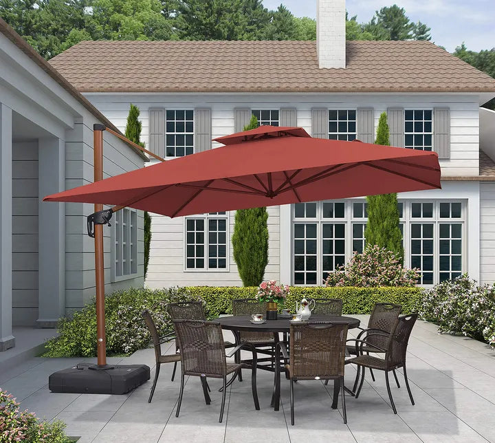 Timeless Elegance: Custom Roman Cantilever Umbrella (No Base)