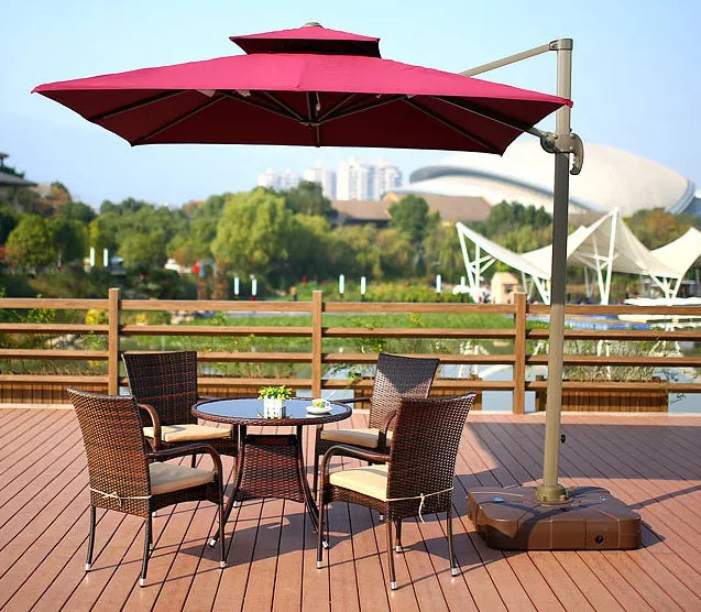 Timeless Elegance: Custom Roman Cantilever Umbrella (No Base)