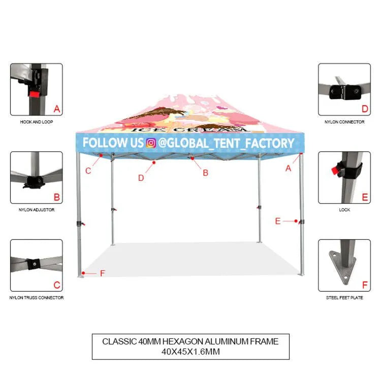 Stand Tall: 10'x15' Custom Advertising Canopy Tent